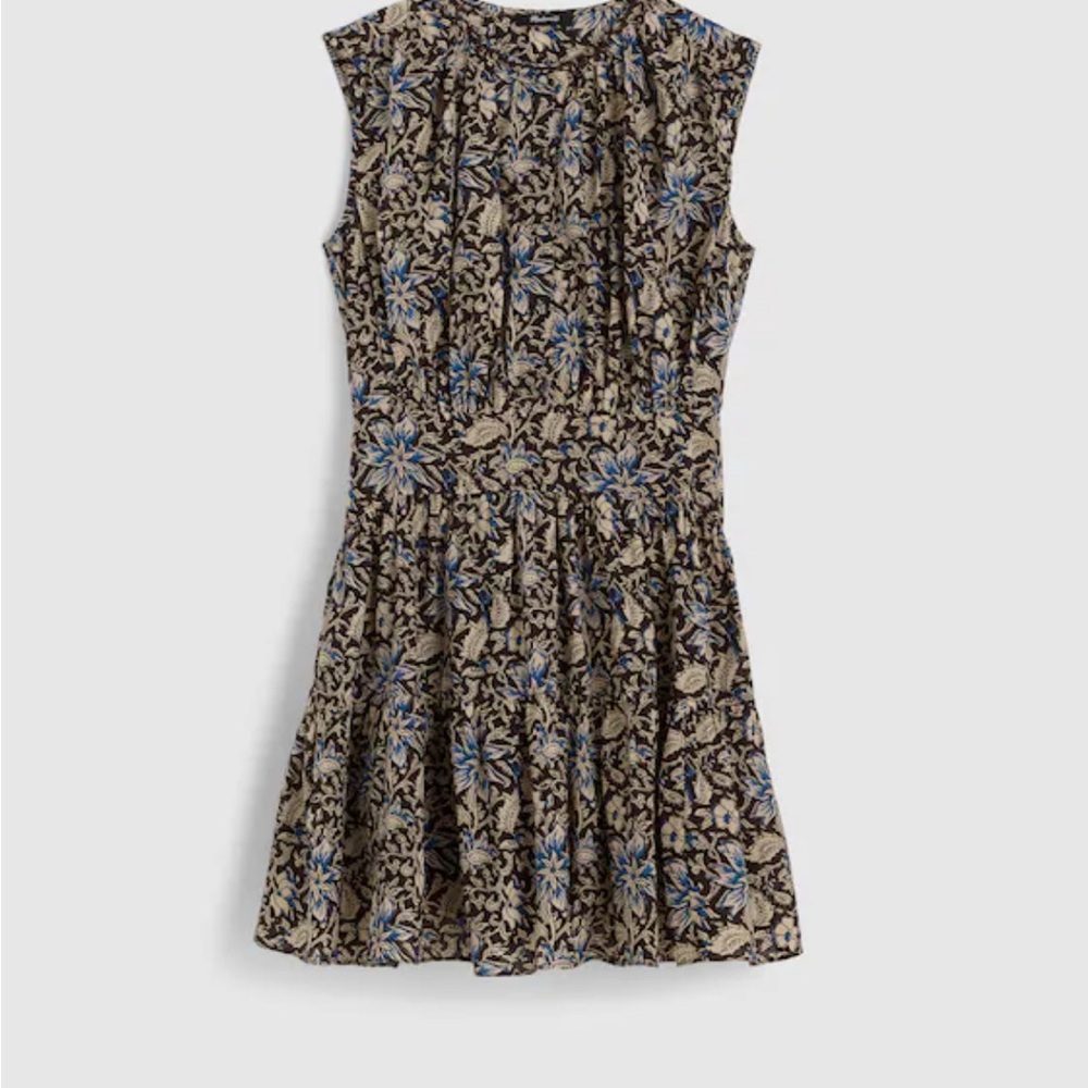 Madewell Floral Mini Dress - Black and Blue(NWT)